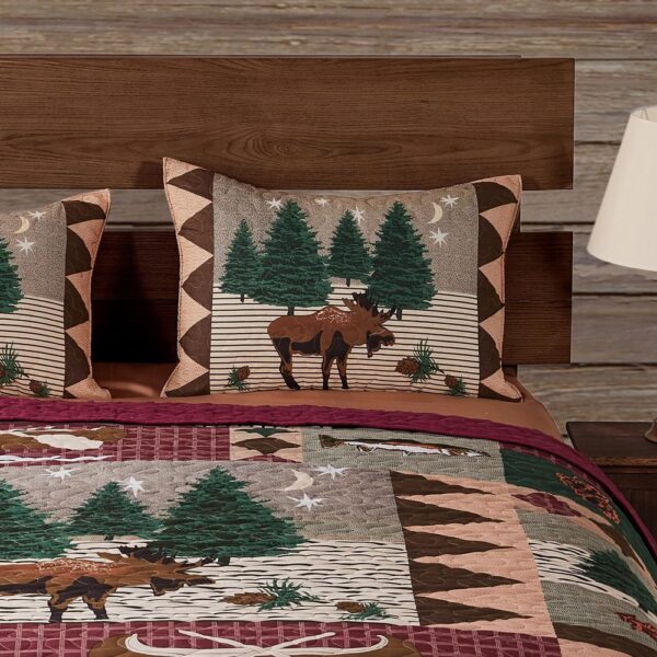 Moose Lodge Quilt Set 3Piece King/Cal King Greenland Home Fashions