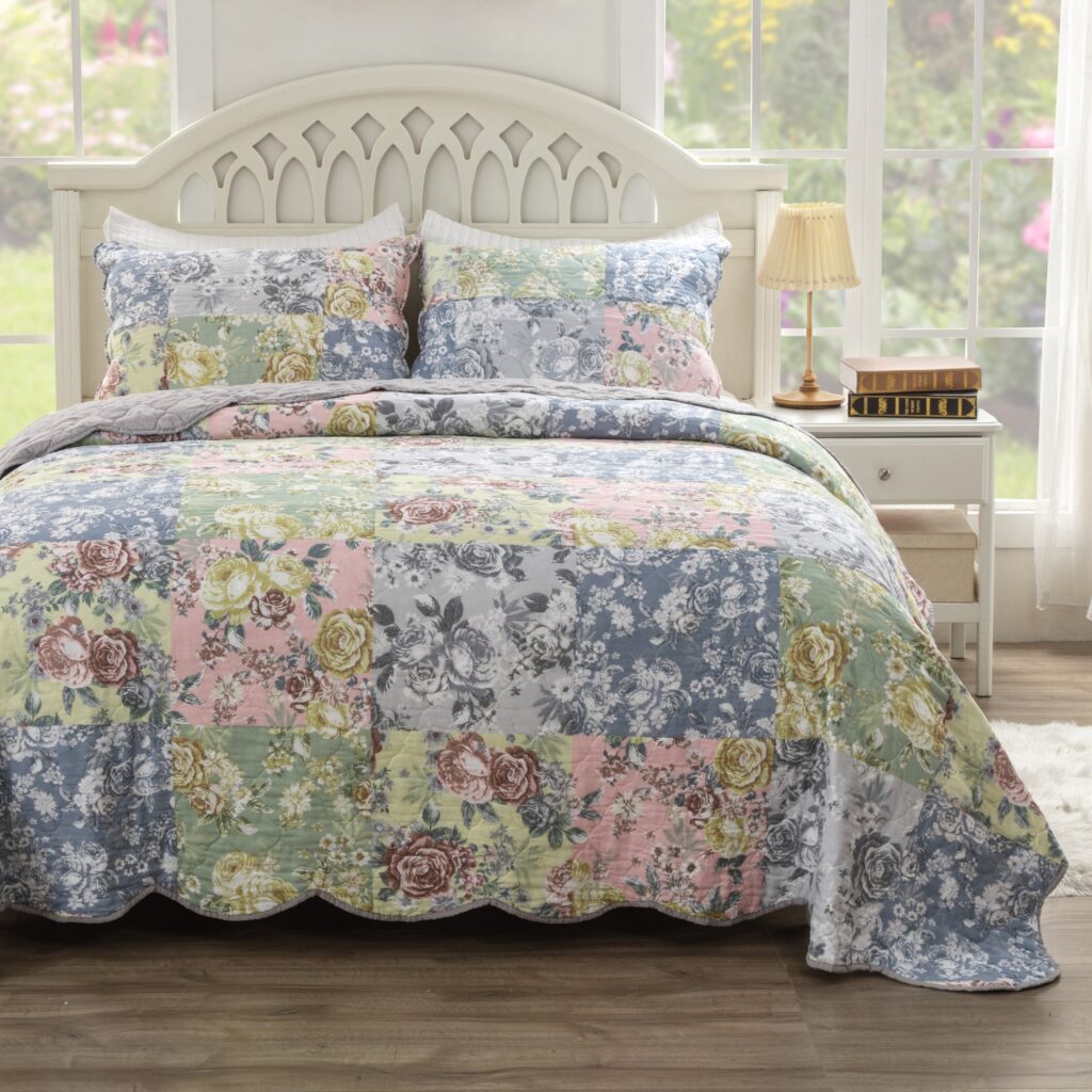 Greenland Home Katy King Quilt Set - Kleurrijk Dekbed Met Kussenslopen - 100% Katoen