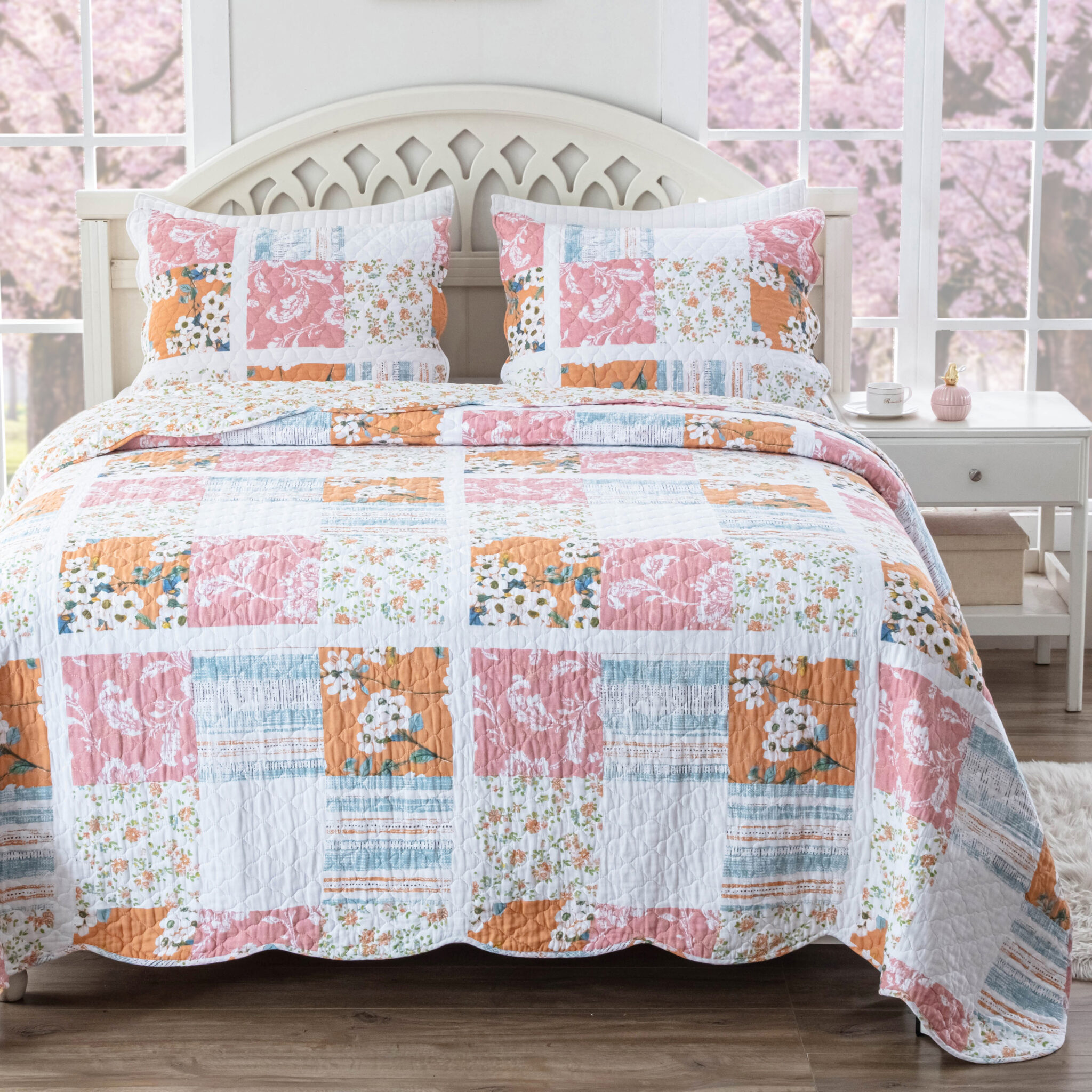 Everly Quilt Set Greenland Home Fashions