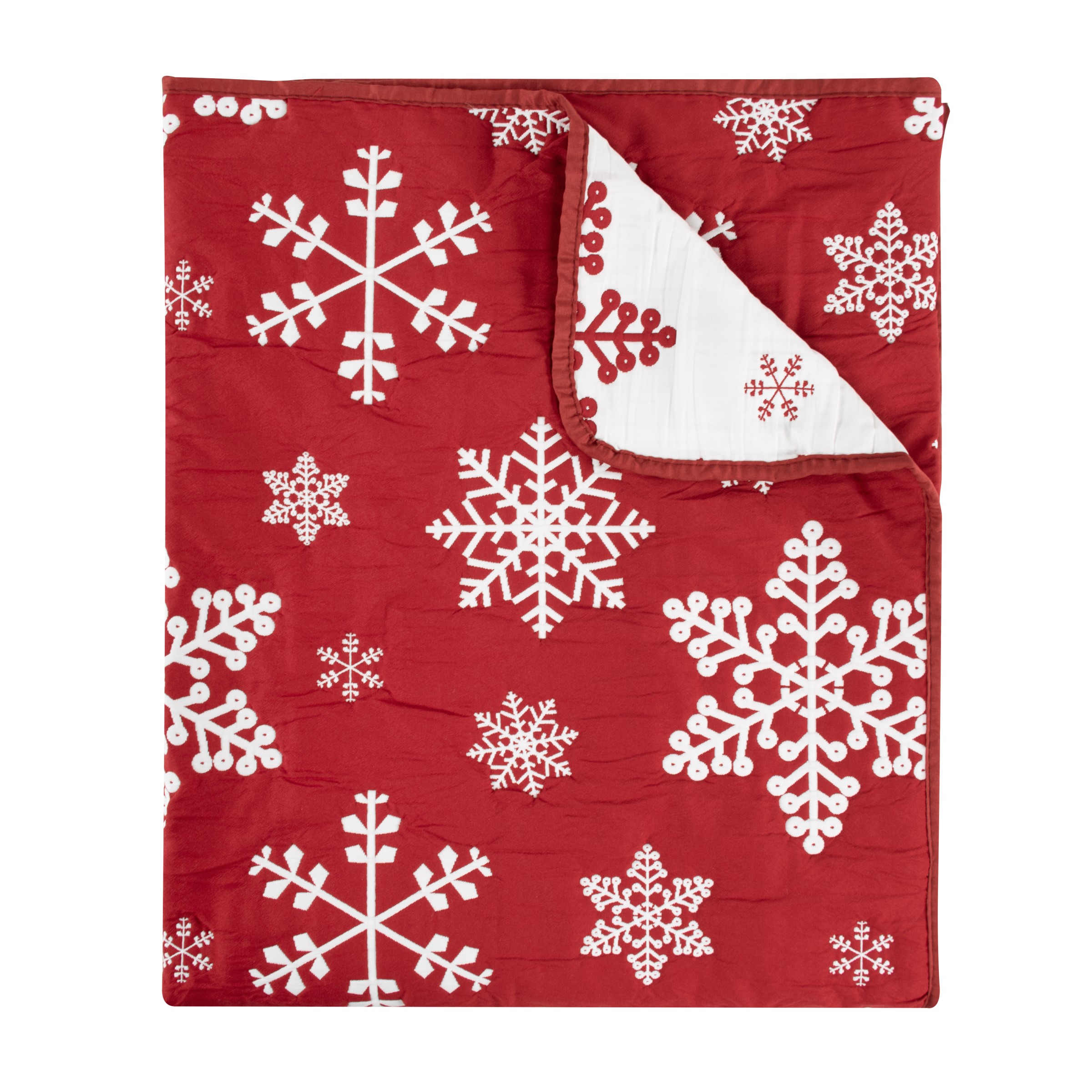 Snowflakes throw folded 1 3500