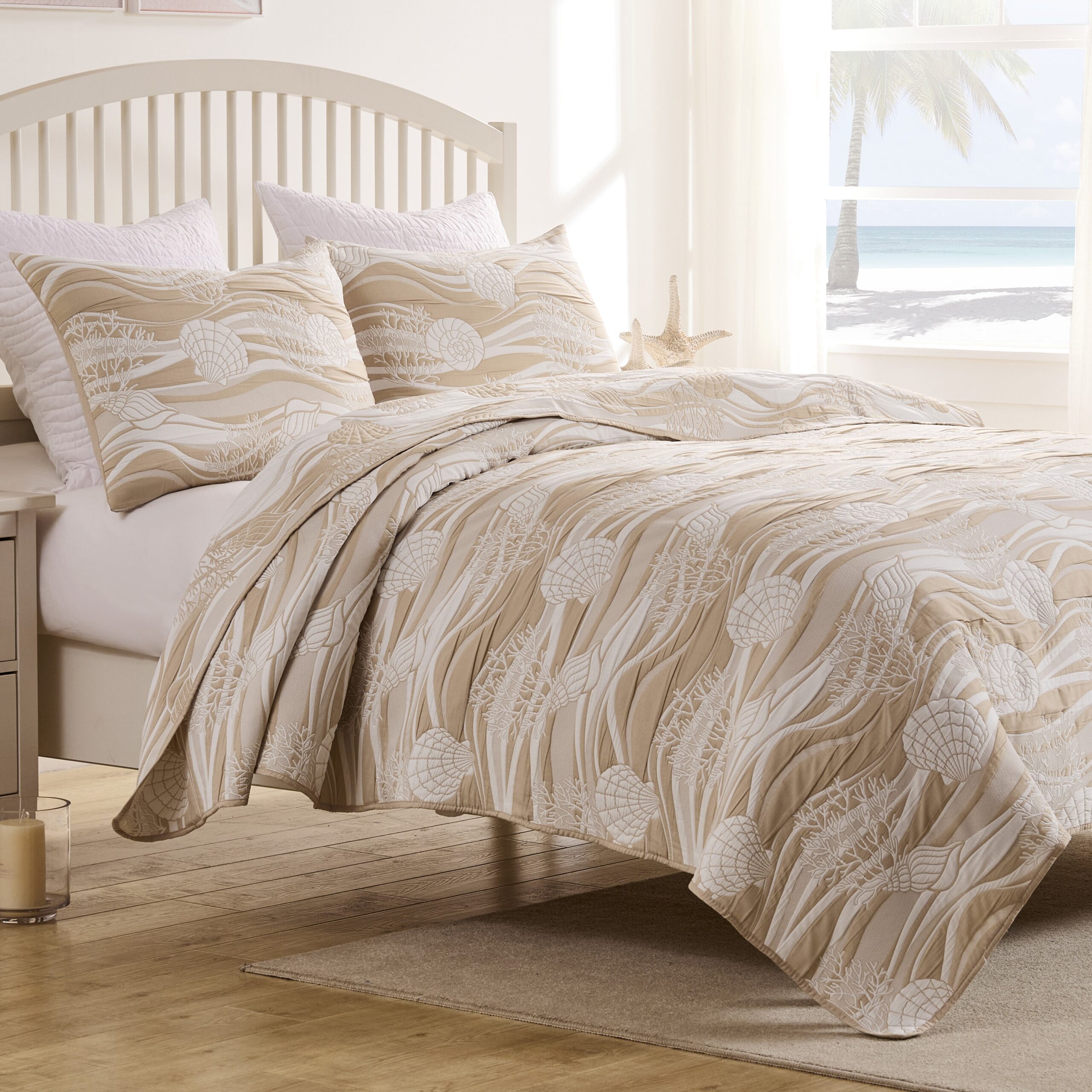Dover Jacquard (Natural) quilt 3 3500