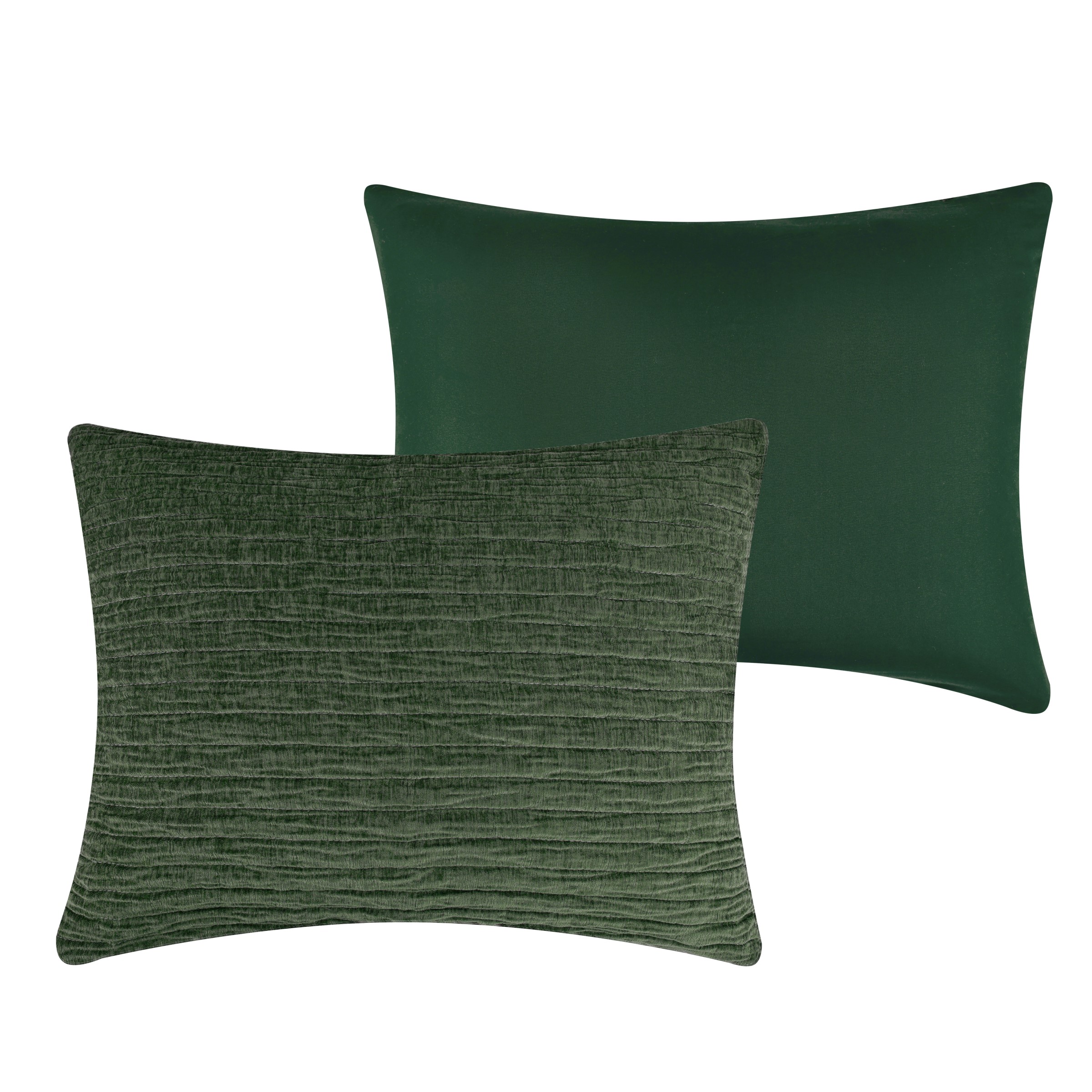 Velvet Crush (Forest) sham face and back 3500