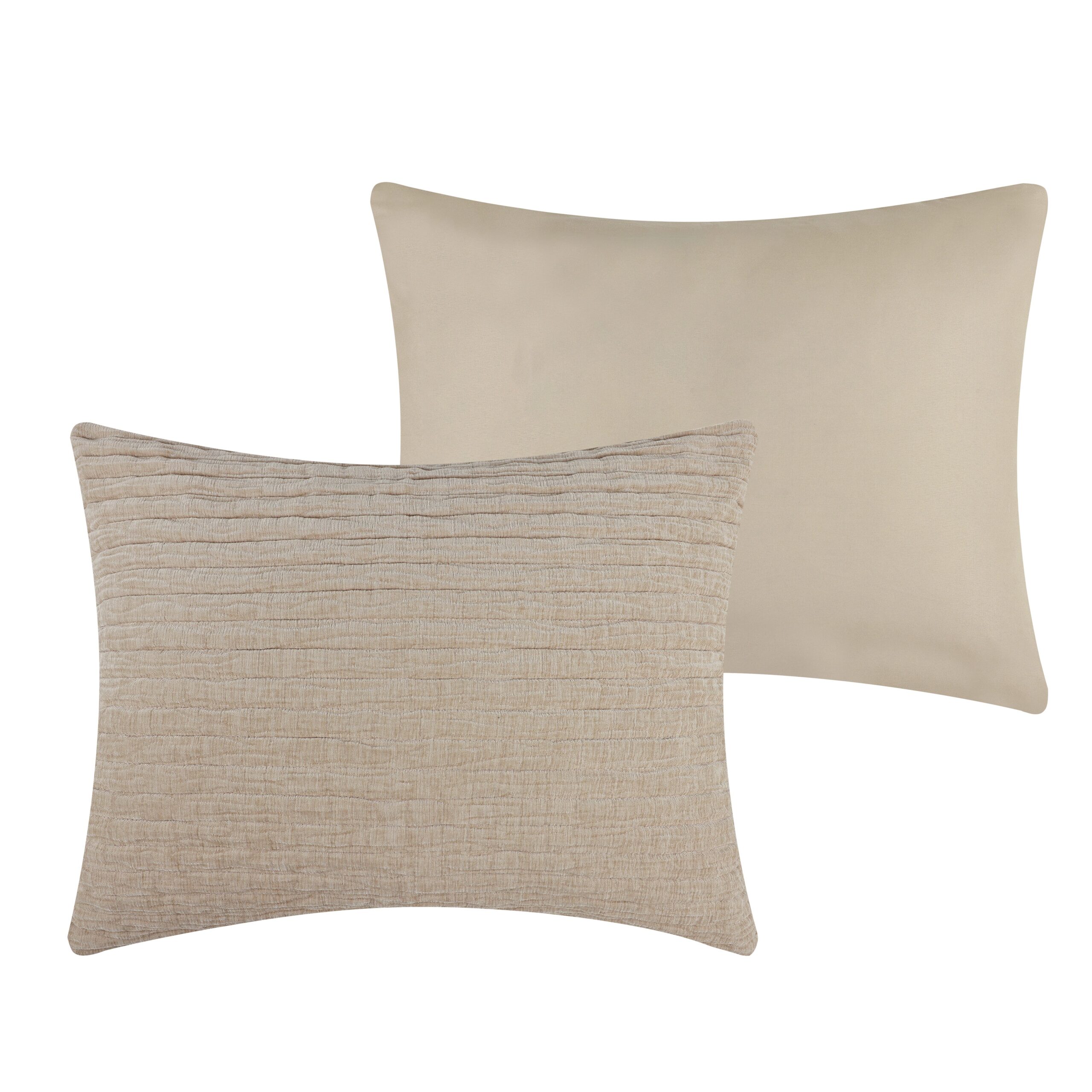 Velvet Crush (Khaki) sham face and back 3500