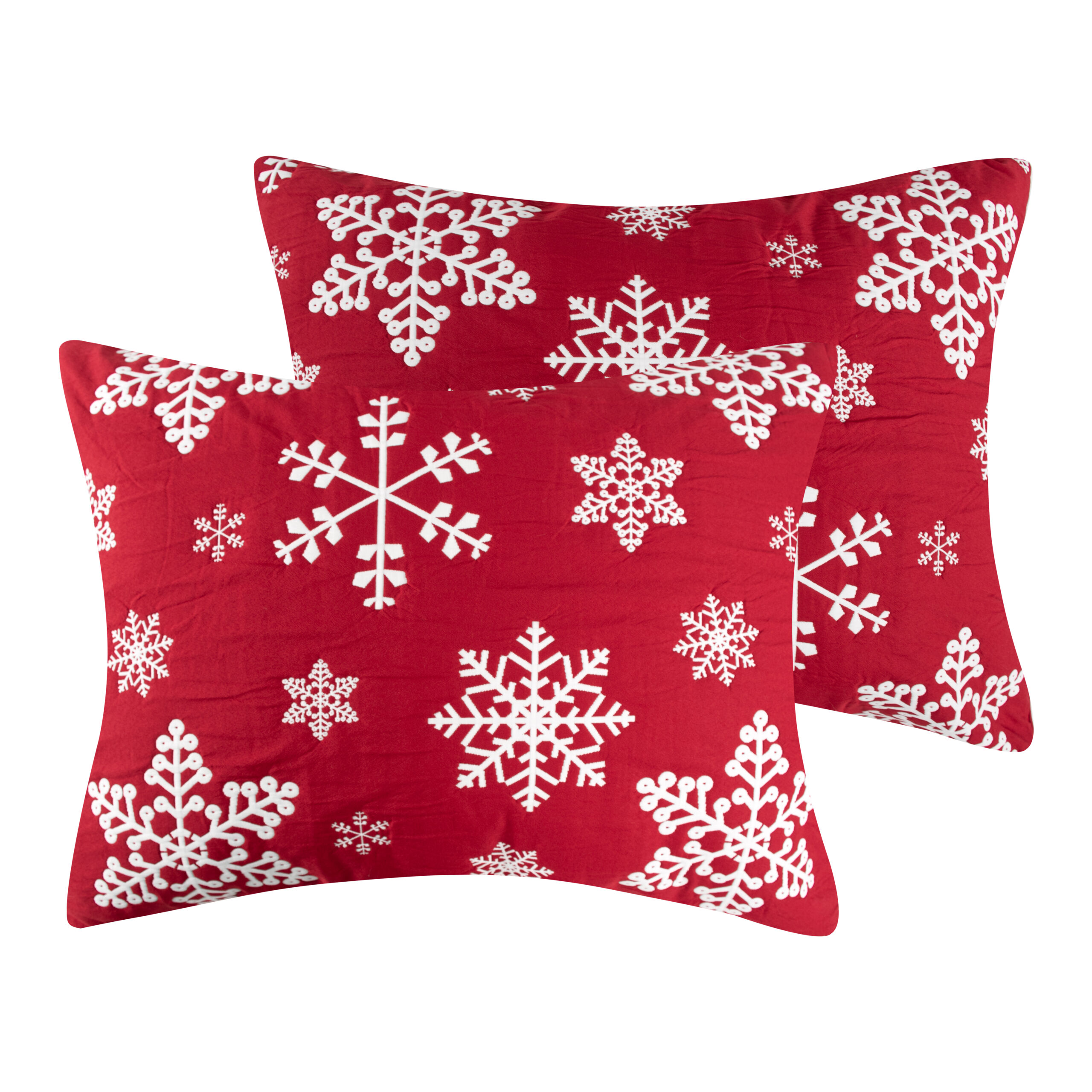 Snowflakes Jacquard sham 1