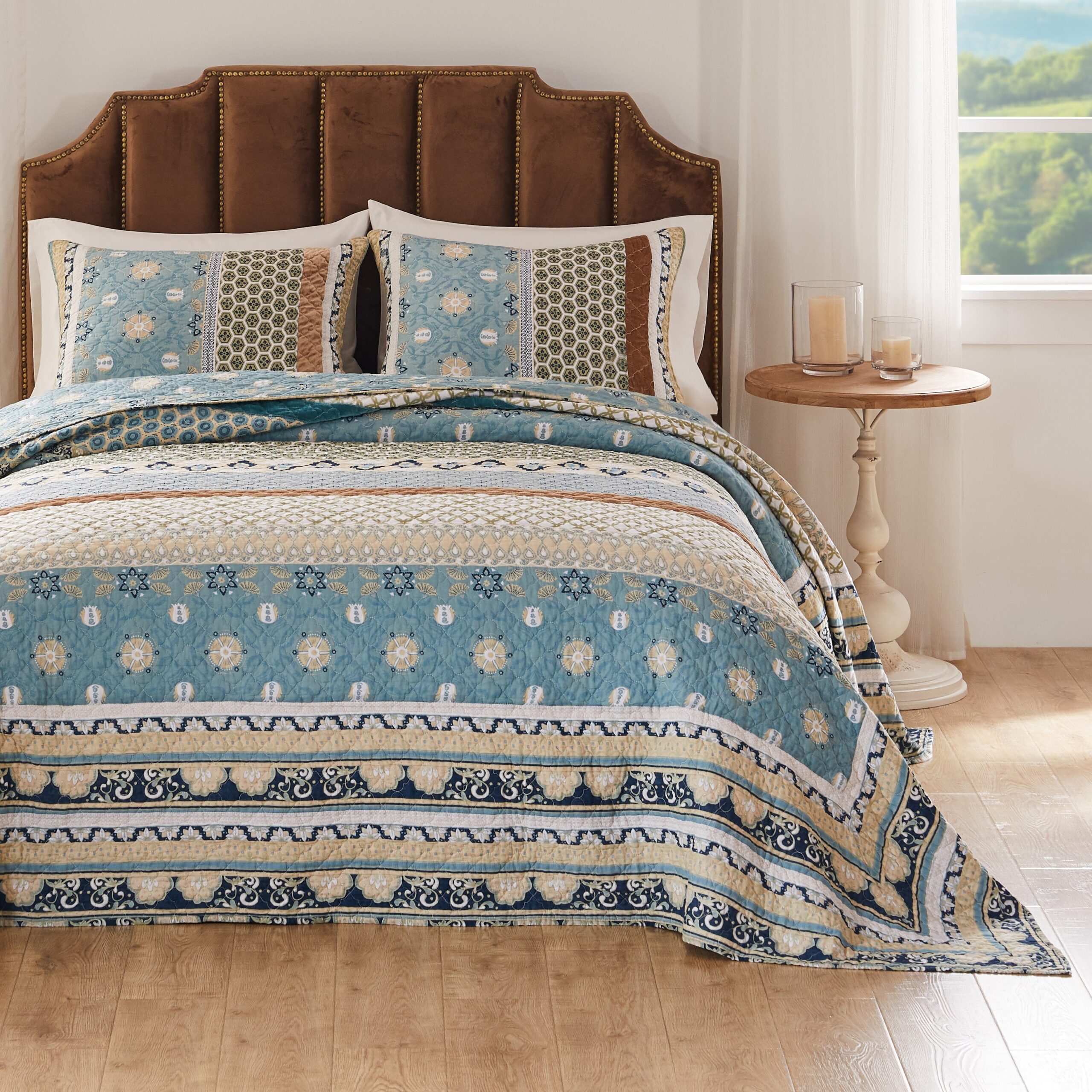 Thalia (Blue) bedspread GL1 3500
